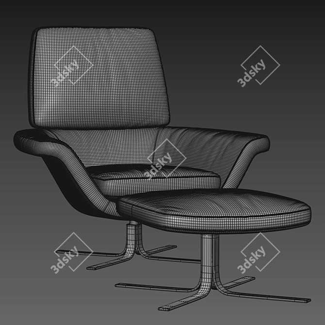 Elegant Minotti Blake Armchair 3D model image 5