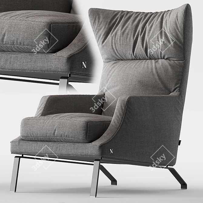 Natuzzi Clemmie: Elegant and Compact 3D model image 1