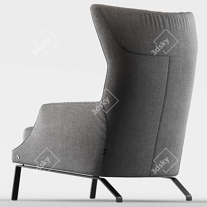 Natuzzi Clemmie: Elegant and Compact 3D model image 2