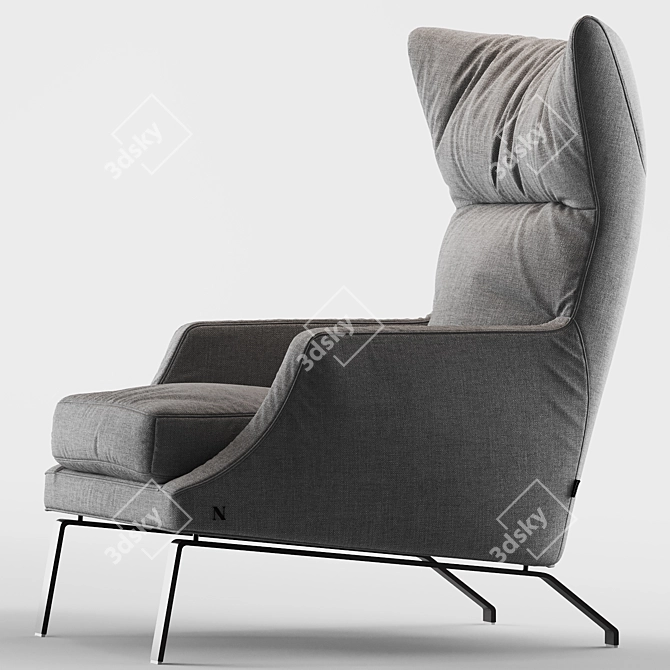 Natuzzi Clemmie: Elegant and Compact 3D model image 3