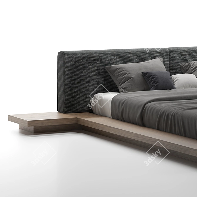 Sophisticate your space with Modloft Worth Bed 3D model image 5