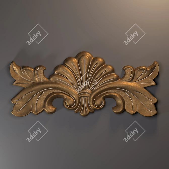 Elegant Turbosmooth Ornament 3D model image 2