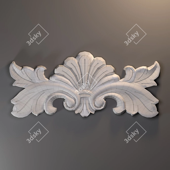 Elegant Turbosmooth Ornament 3D model image 3