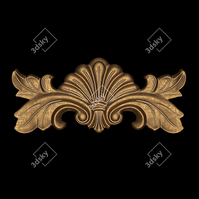 Elegant Turbosmooth Ornament 3D model image 4