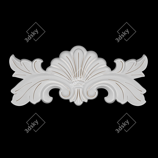 Elegant Turbosmooth Ornament 3D model image 5