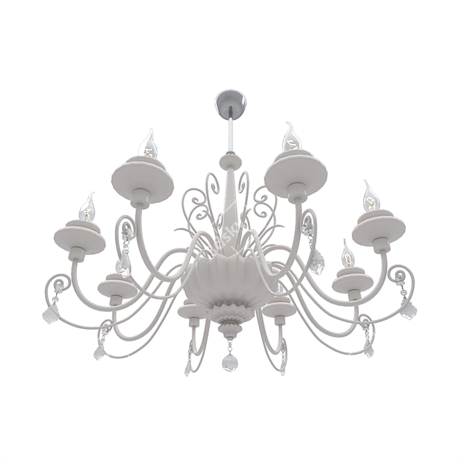 Elegant Corona Chandelier 3D model image 2