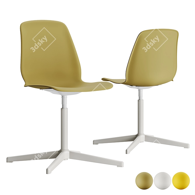 Modern LEIF ARNE Work Chair 3D model image 1