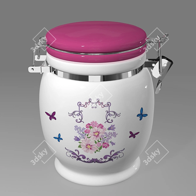 Sugar Stash: Stylish Storage for Sweetness 3D model image 1