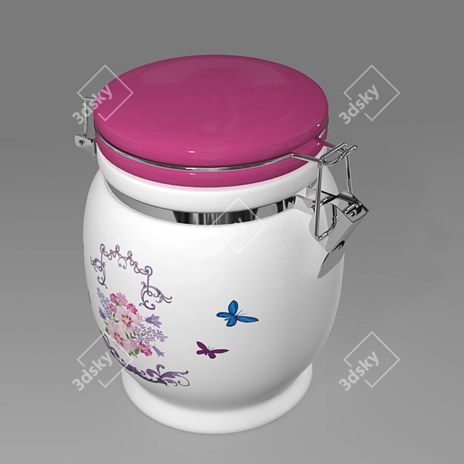 Sugar Stash: Stylish Storage for Sweetness 3D model image 2