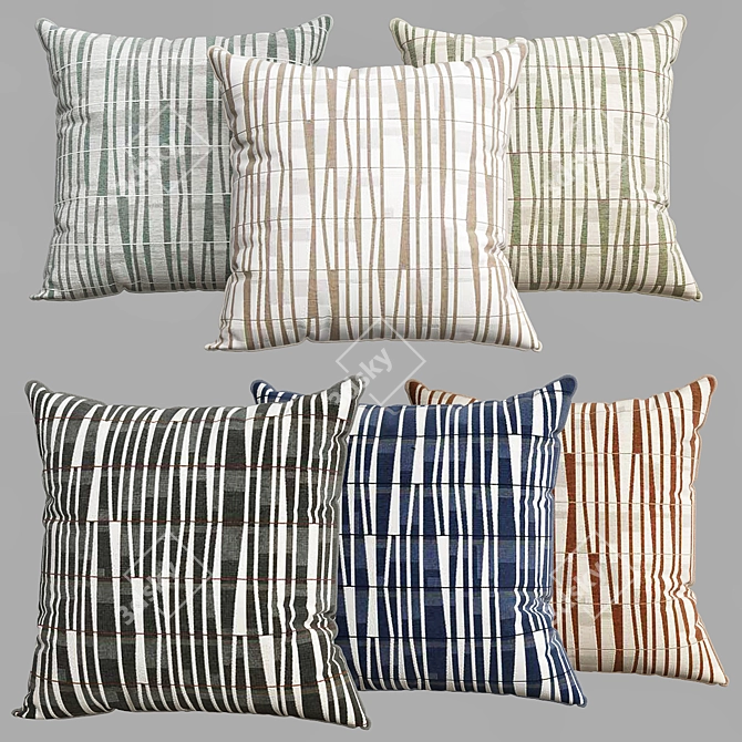 Cozy Cushion Collection 3D model image 2