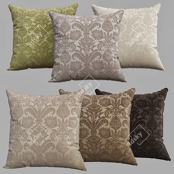 Decorative Pillows: Enhance Your Space 3D model image 2