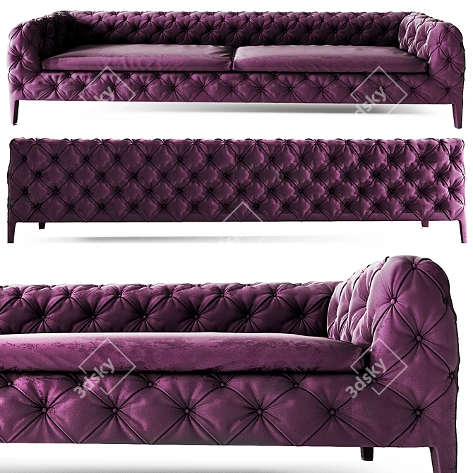 Elegant Windsor Sofa: Timeless Beauty 3D model image 1