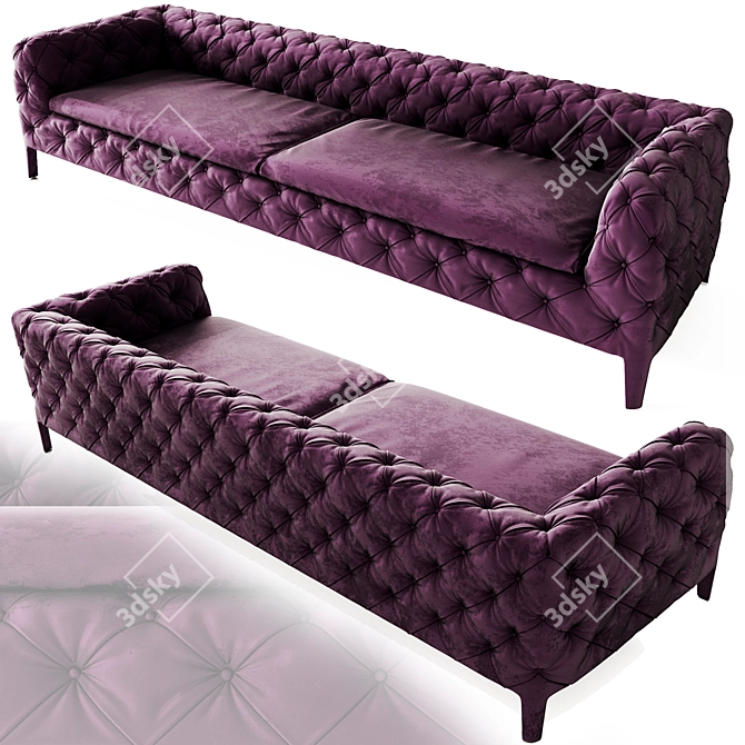 Elegant Windsor Sofa: Timeless Beauty 3D model image 2