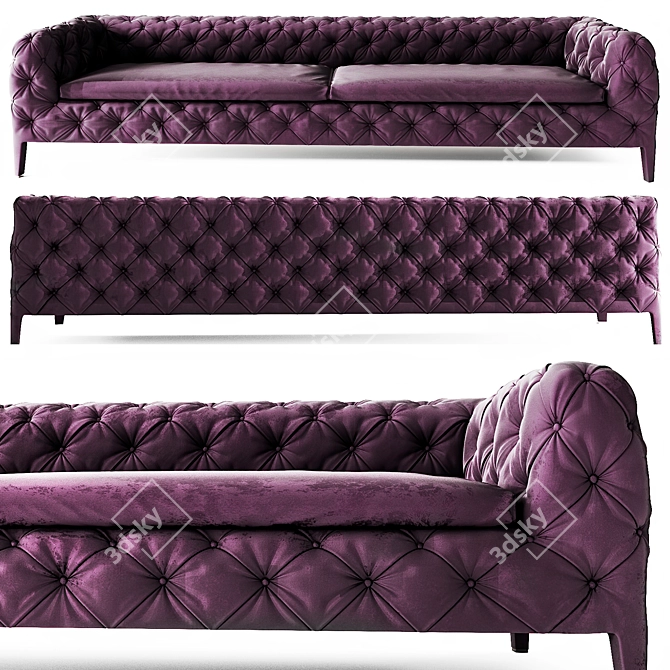 Elegant Windsor Sofa: Timeless Beauty 3D model image 4