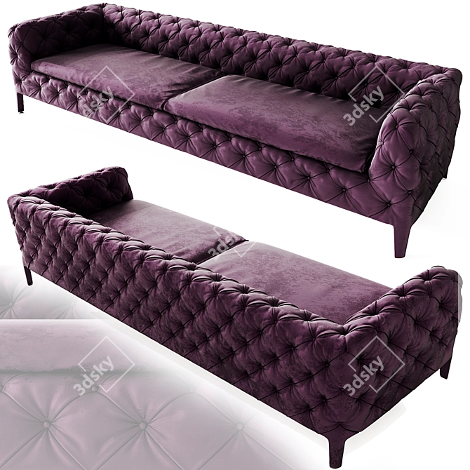 Elegant Windsor Sofa: Timeless Beauty 3D model image 5