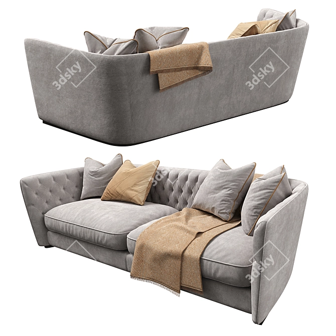 Luxury Furman Royce Sofa 3D model image 2