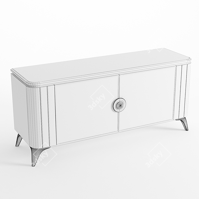 Luna TV Stand Lori: Sleek and Functional 3D model image 2