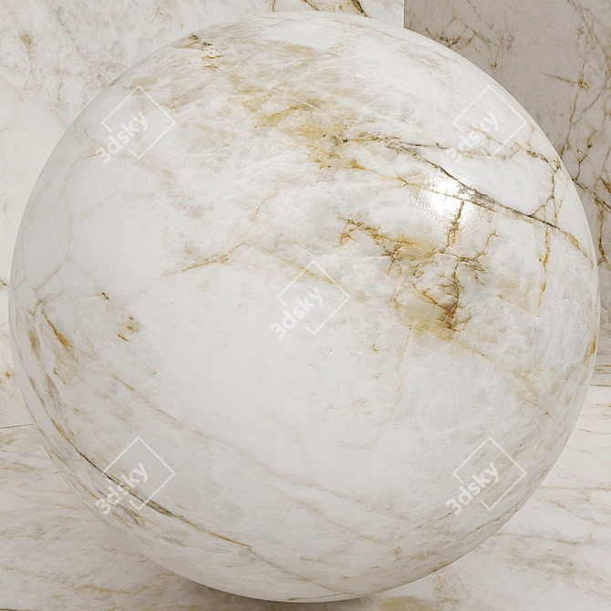 Seamless Stone/Marble Set 3D model image 2
