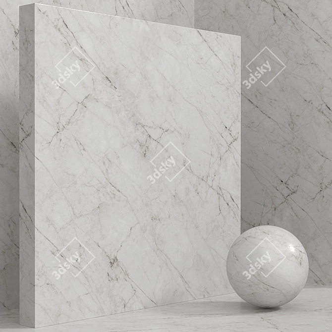 Seamless Stone/Marble Set 3D model image 5