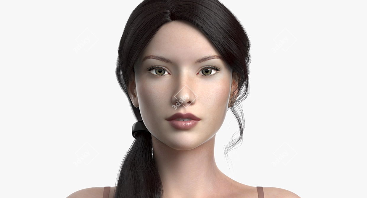 Cinderella: High-Quality 3D Character 3D model image 2