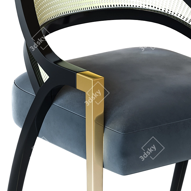 Modern Anais Dining Chair 3D model image 3