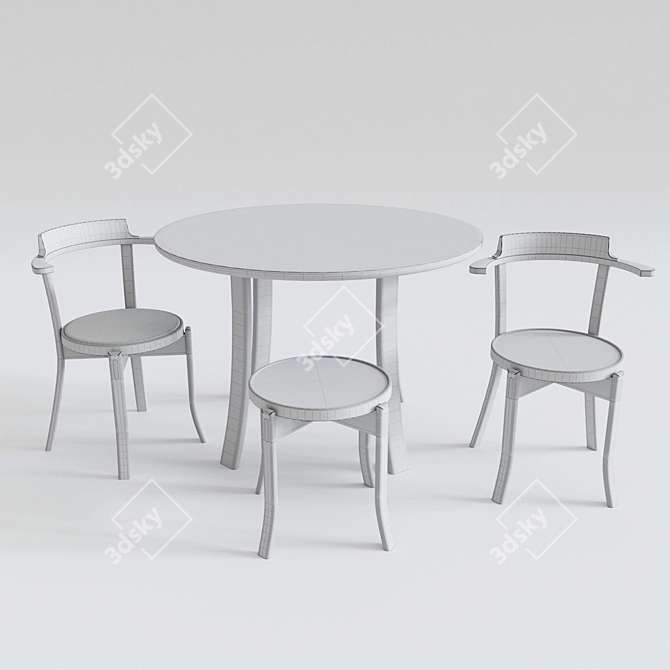 Stylish Runt Furniture Set 3D model image 4