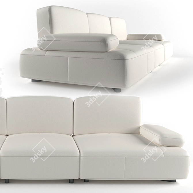 Natuzzi Immenso Sofa: Stylish Comfort for Your Home 3D model image 2