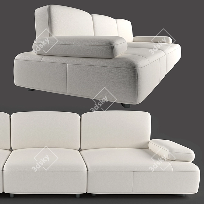 Natuzzi Immenso Sofa: Stylish Comfort for Your Home 3D model image 5