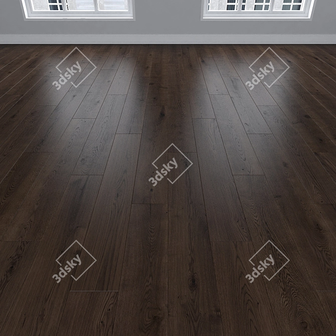 Oak Parquet: Herringbone, Linear, Chevron 3D model image 2