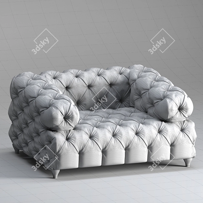 3D MAX Armchair: Textures, Renders, VRAY_CORONA 3D model image 3