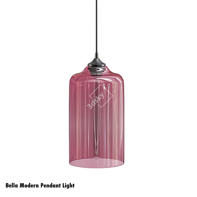 Sleek Bella Pendant Light 3D model image 1