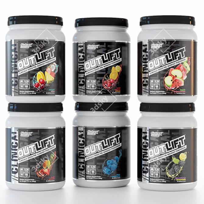 Powerful Pre-Workout Fuel Nitrocharge 3D model image 1