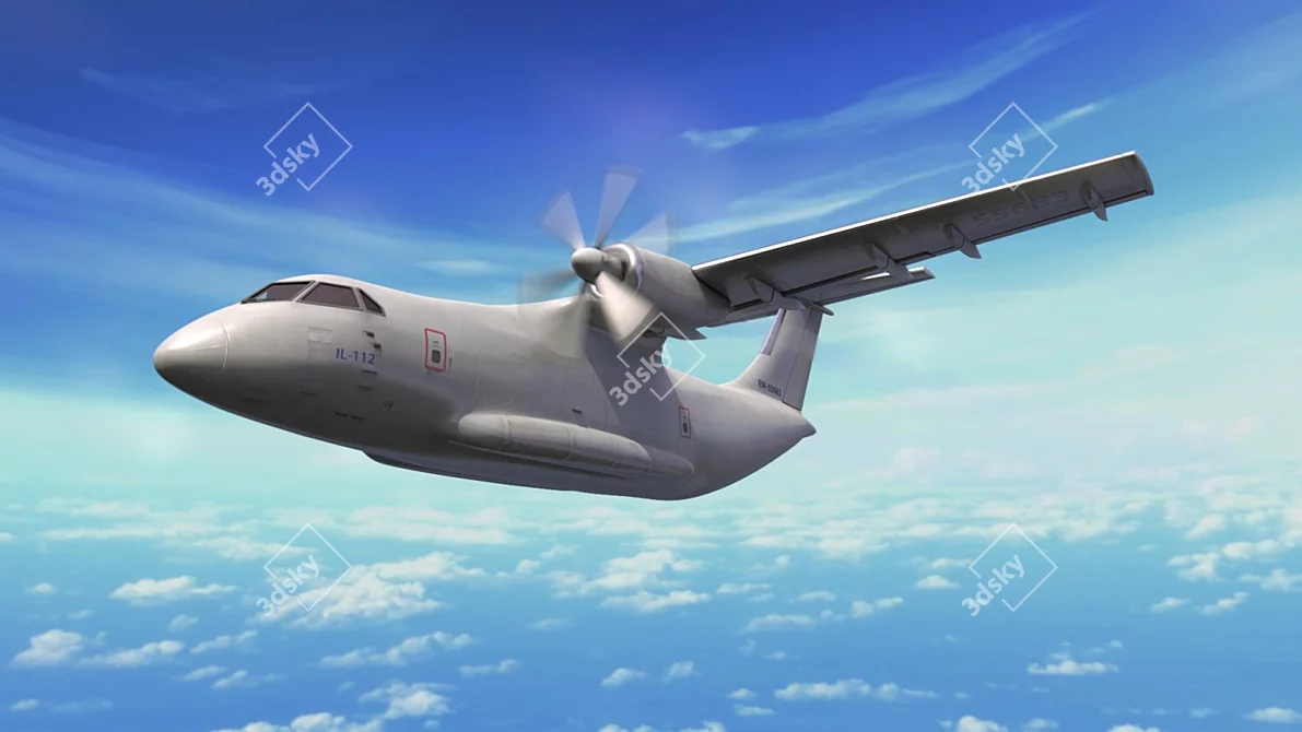 IL-112 Bare Fuselage 3D model image 1