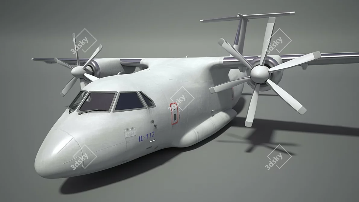 IL-112 Bare Fuselage 3D model image 2