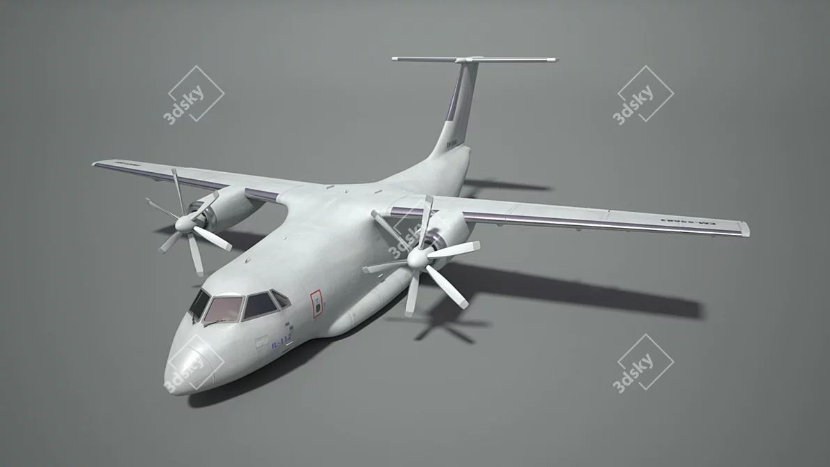 IL-112 Bare Fuselage 3D model image 3