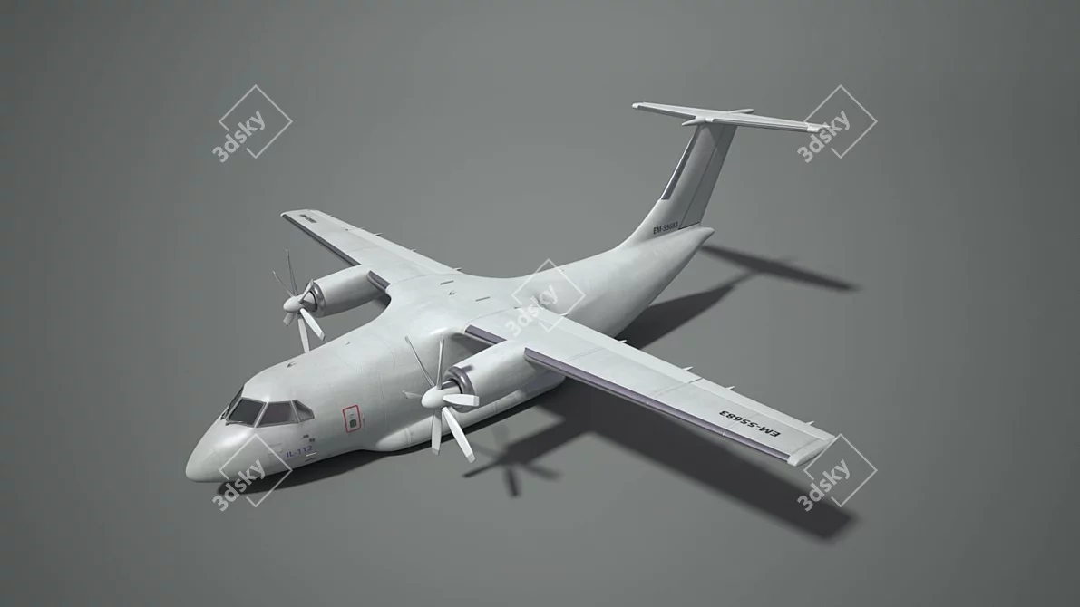 IL-112 Bare Fuselage 3D model image 4