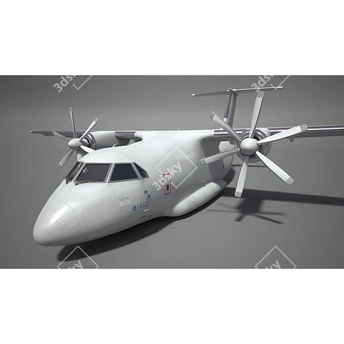 IL-112 Bare Fuselage 3D model image 5