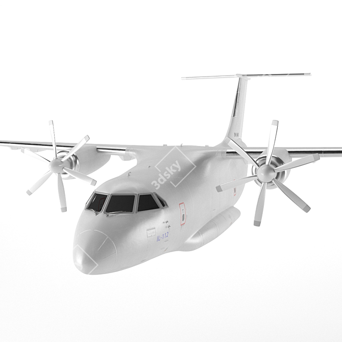 IL-112 Bare Fuselage 3D model image 9