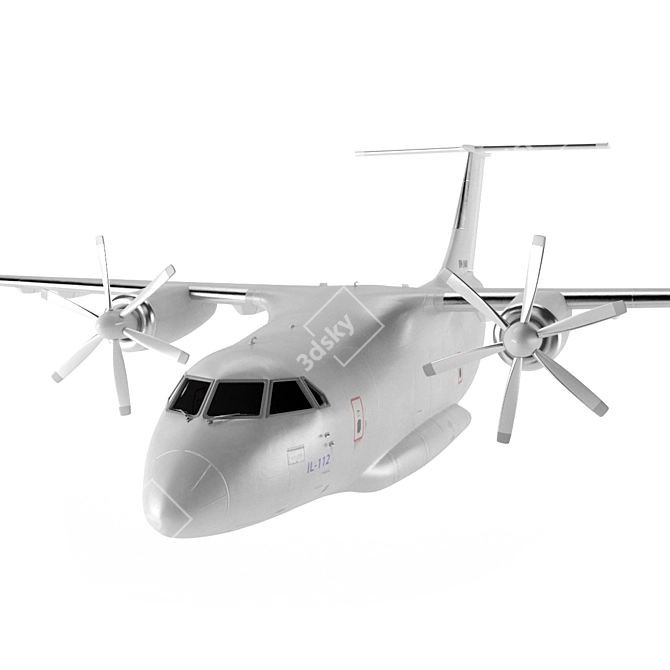 IL-112 Bare Fuselage 3D model image 11