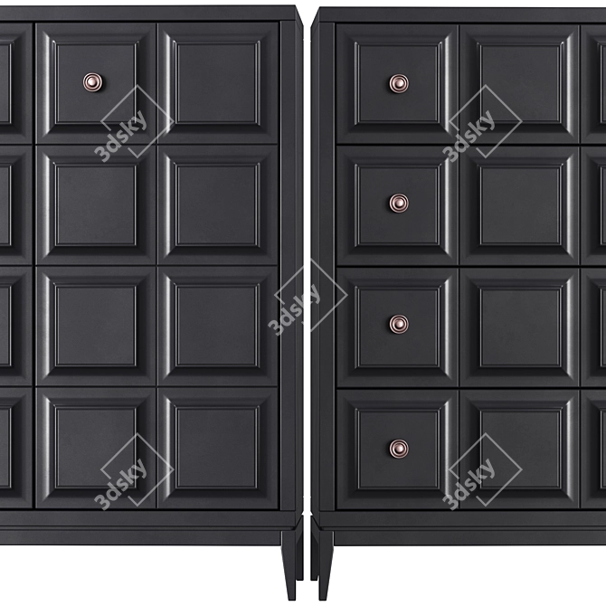 Austin Dresser: Stylish and Spacious 3D model image 2