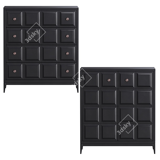 Austin Dresser: Stylish and Spacious 3D model image 3