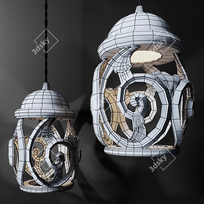 Elegant Silvano Grifoni Pendant 3D model image 2