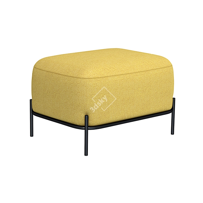 Elegant Pawai Arm Chair 3D model image 4