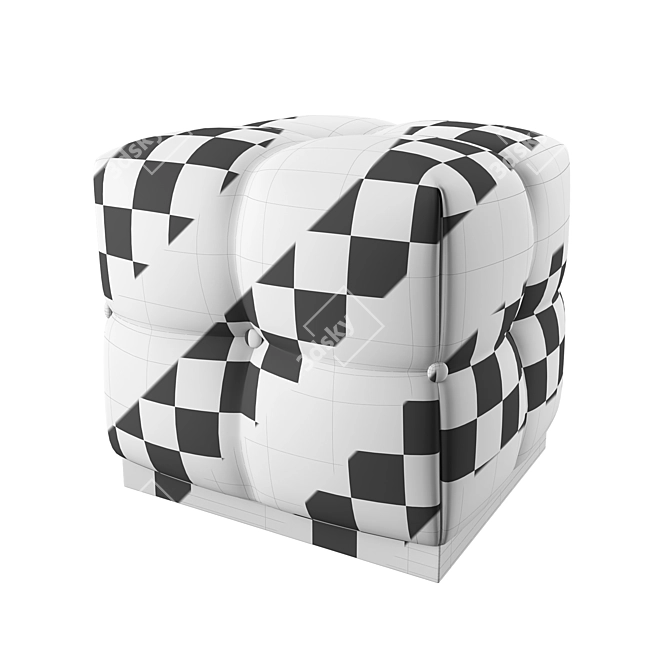 Theodore Alexander Modern Classic Ottoman 3D model image 2