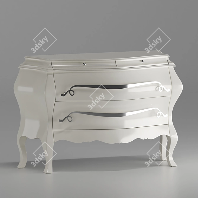 Elegant Zari Maya Chest: Organize in Style 3D model image 2