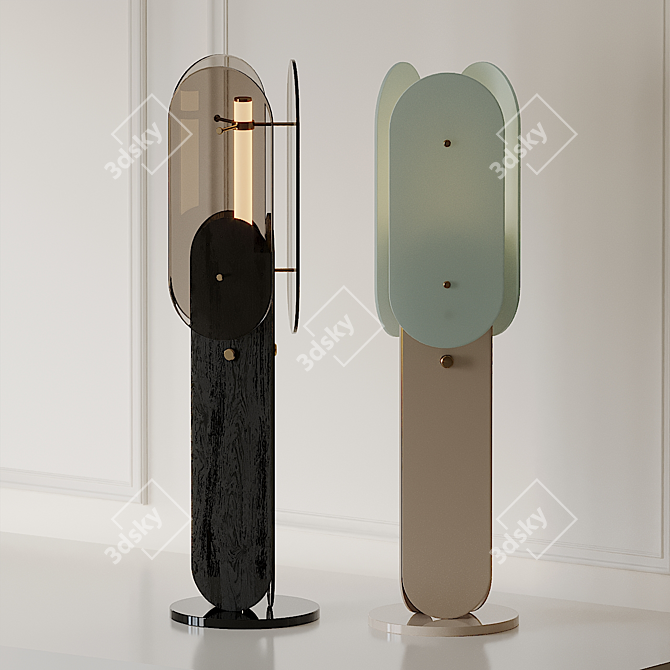 Elegant ARCH Floor Lamp by Douglas & Bec 3D model image 1