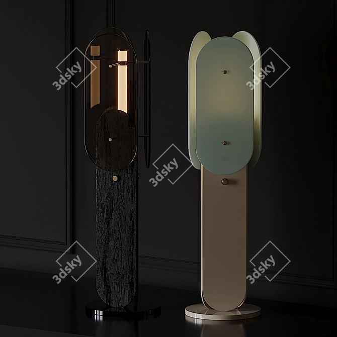 Elegant ARCH Floor Lamp by Douglas & Bec 3D model image 2