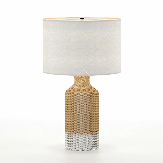 Elegant Mediterra Table Lamp 3D model image 1