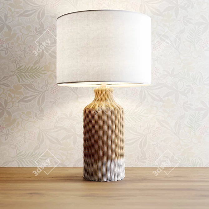 Elegant Mediterra Table Lamp 3D model image 2