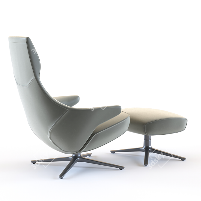 Poltrona Frau Jay Lounge Chair 3D model image 2